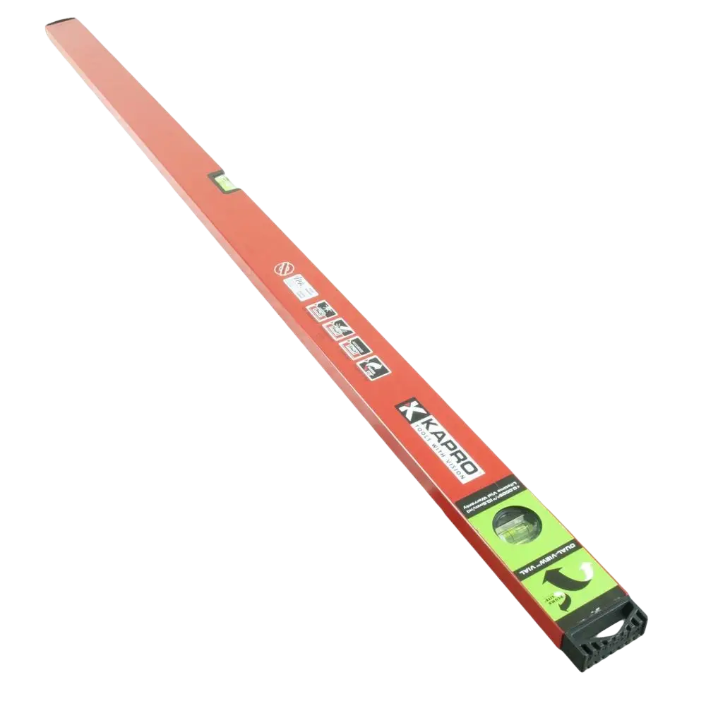 Vesivaaka kapro genesis 180 cm punainen kappro spirit level plumb site dual-view helposti pienien kaatojen mittaukseen