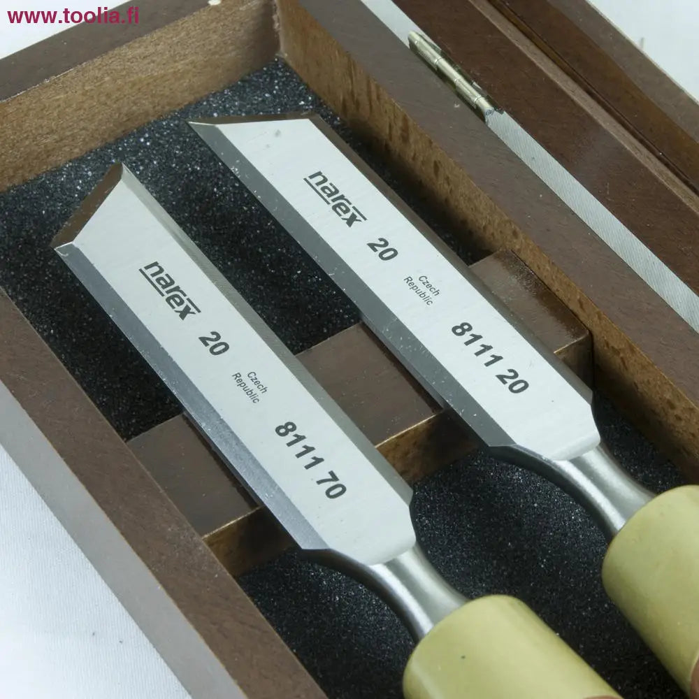 Viistotalttasarja Narex 20 mm    puulaatikossa 2 kpl / paketti