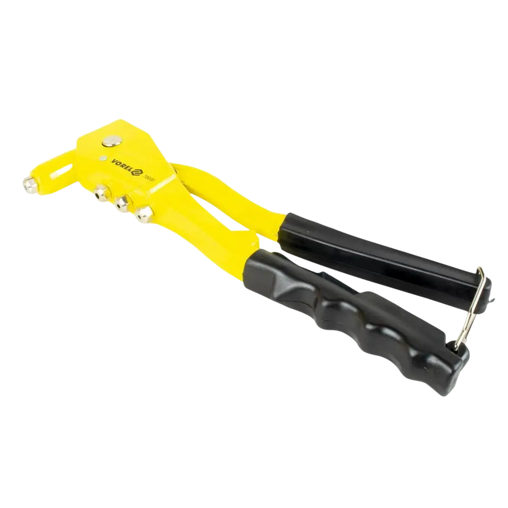 Vorel popniittipihdit 250 mm keltamusta verhoiltu räikkäkiinnitteinen työkalupihdit ergonomisilla kahvoilla