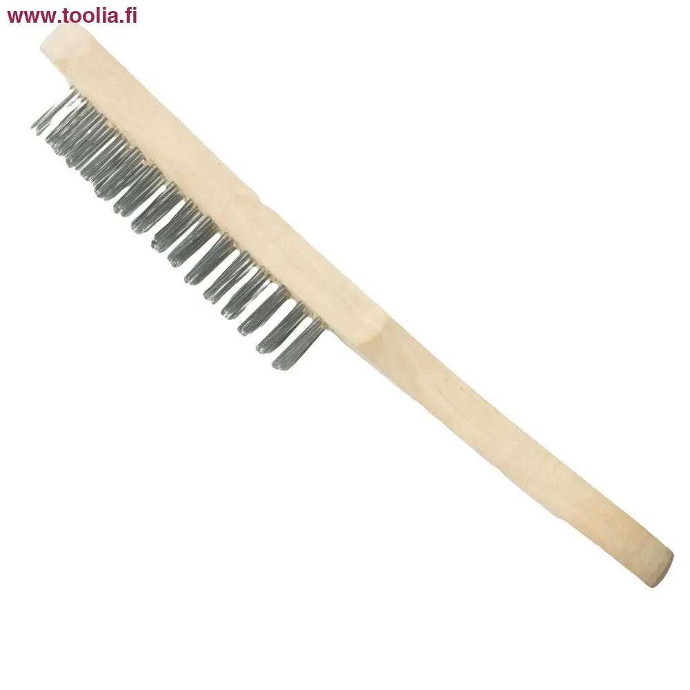 Vorel Teräsharja 4-riviä puukahvalla|Vorel teräsharja harjas