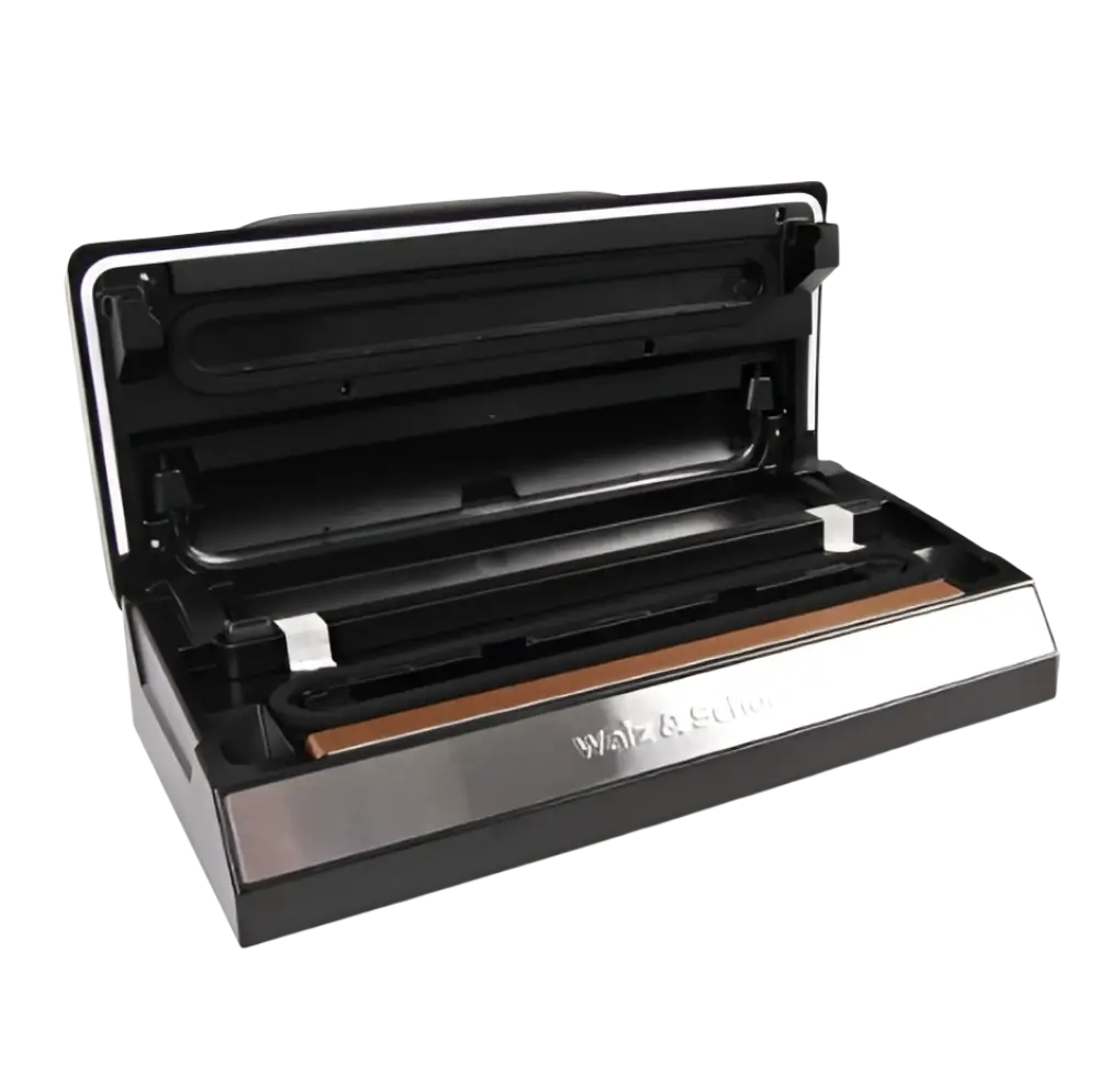 Black and silver walz schöder pro vakuumikone 135w with sleek modern design for efficient vacuum sealing