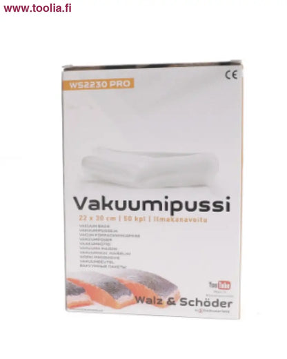 W + S Rasteroitu vakuumipussi 22 x 30cm 50kpl