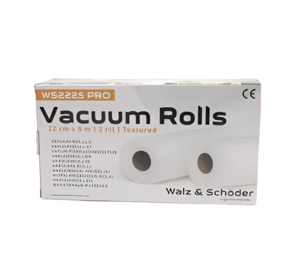 Valkoinen walz & schöder ws2225 pro korkealaatuinen vakuumiputki 22x5 m kaikille vakuumikoneille