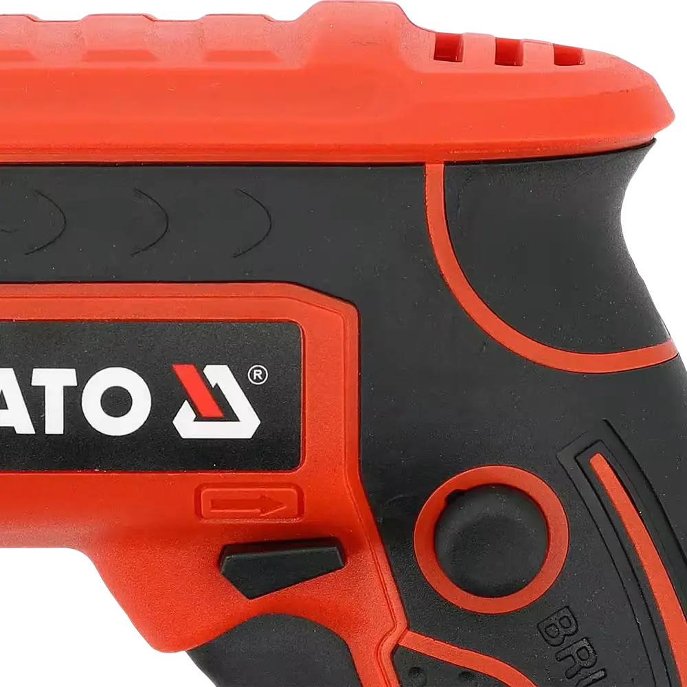 Yato yt-82075 li-ion akkuinen punamusta akkukipsilevyruuvinväännin teksturoidulla kahvalla täyteen sähköiseen varaukseen