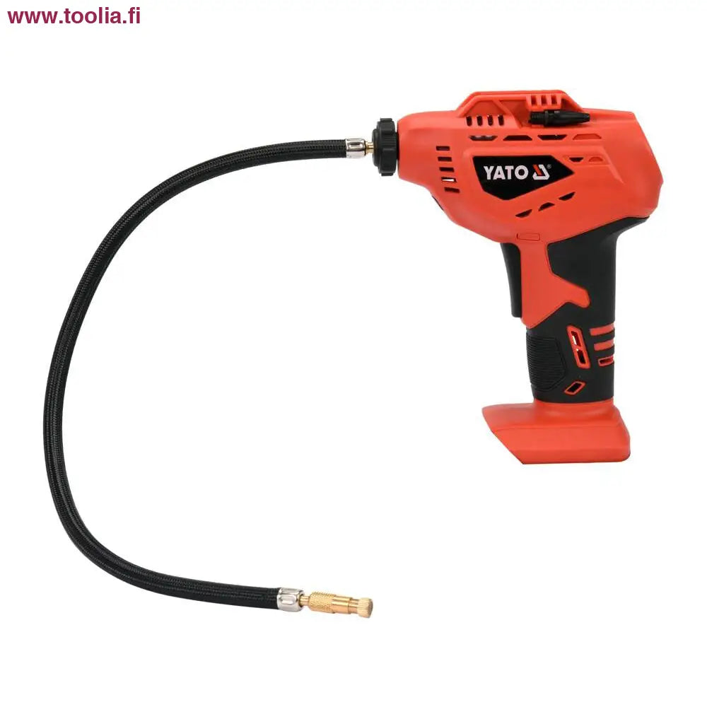 Yato Akkukompressori 18V runko|Yato Akkukompressori painemittari|Yato Akkukompressori suutin|Yato Akkukompressori suutin|Yato Akkukompressori suutin|Yato Akkukompressori 18V