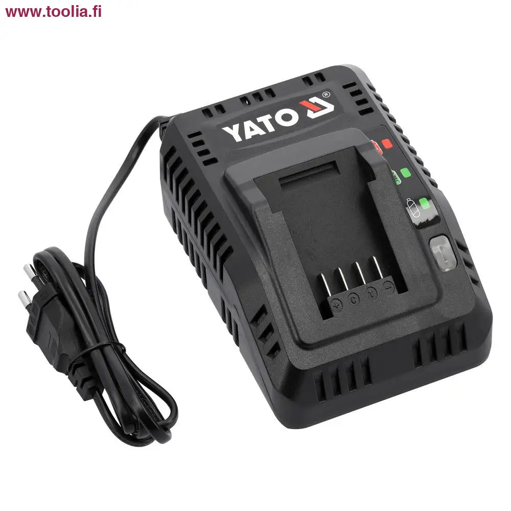 Yato akkulaturi|Yato akkulaturi|Yato akkulaturi alapuolelta|Yato akkulaturi|Yato Akkulaturi 18V 2.2A|Yato 18V 2.4-4.5A älykäs pikalaturi|Yato 18V 2.4-4.5A älykäs pikalaturi alapuolelta|Yato 18V 2.4-4.5A älykäs pikalaturi|
