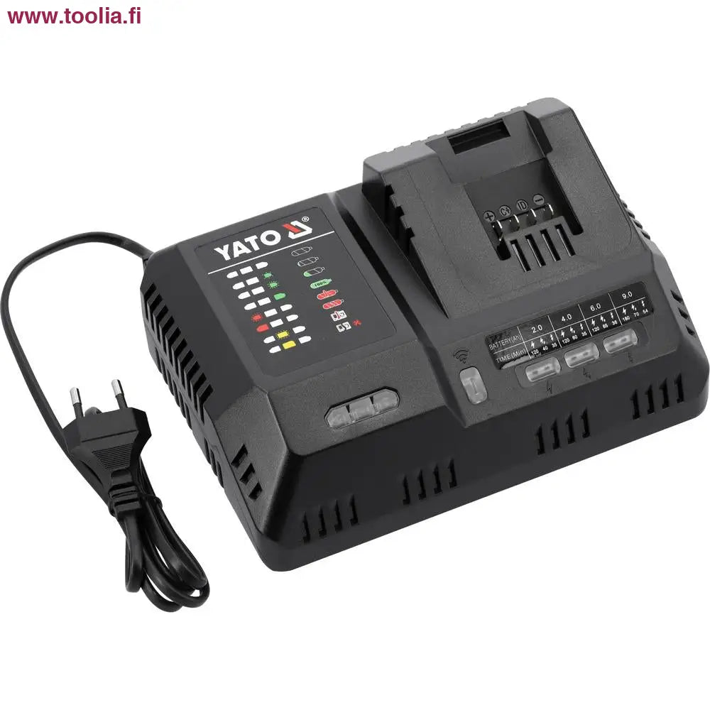 Yato Akkulaturi 18V 2.4-12A superpikalaturi|Yato superpikalaturi|Yato superpikalaturi alapuolelta|Yato superpikalaturi|