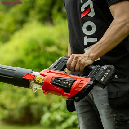 Yato akkulehtipuhallin 18V punainen musta akku 4.0 Ah