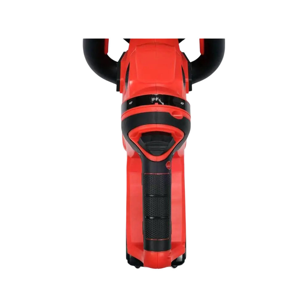 Red and black tehokas langaton yato akkupensasleikkuri 18v ergonomisilla kahvoilla ja teksturoidulla otteella