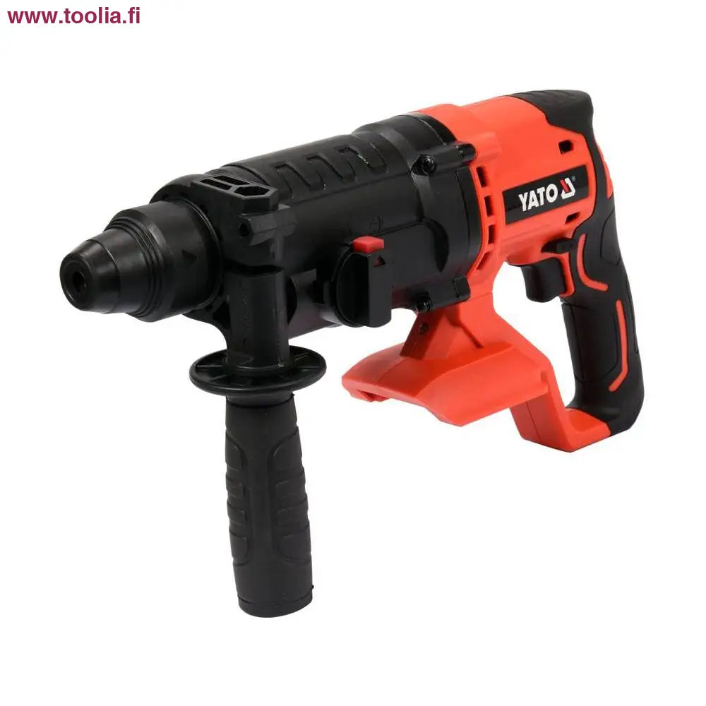 Yato Akkuporavasara SDS+ 18V 24 mm runko|Yato Akkuporavasara sivulta|Yato Akkuporavasara kuvituskuva|