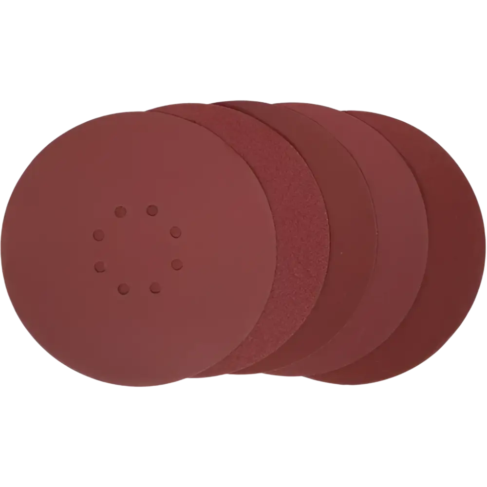 Punaiset pyöreät hiomalevyt keskireiillä yato akkuseinähiomakone 18v 215 mm käyttöön