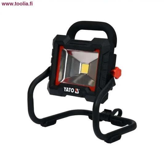 Yato Akkutyövalaisin 18V / 230V  1600LM 20W runko|Yato Akkutyövalaisin ripustuskoukku|Yato Akkutyövalaisin käännettynä|Yato Akkutyövalaisin sivulta|