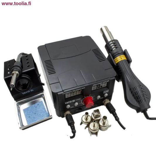 Yato Digitaalinen juotos- ja kuumapuhallinasema 100-480C||||