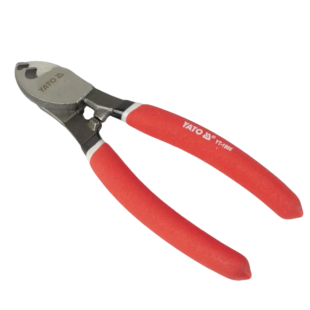 Punakahvaiset yato kaapelileikkuri 160 mm crv hrc55-60 leikkaa max 6 mm metallisella leikkauspäällä