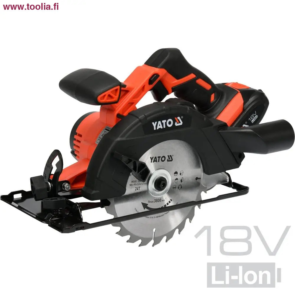 Yato Käsisirkkeli 18V 165 mm 2Ah akulla + terä||