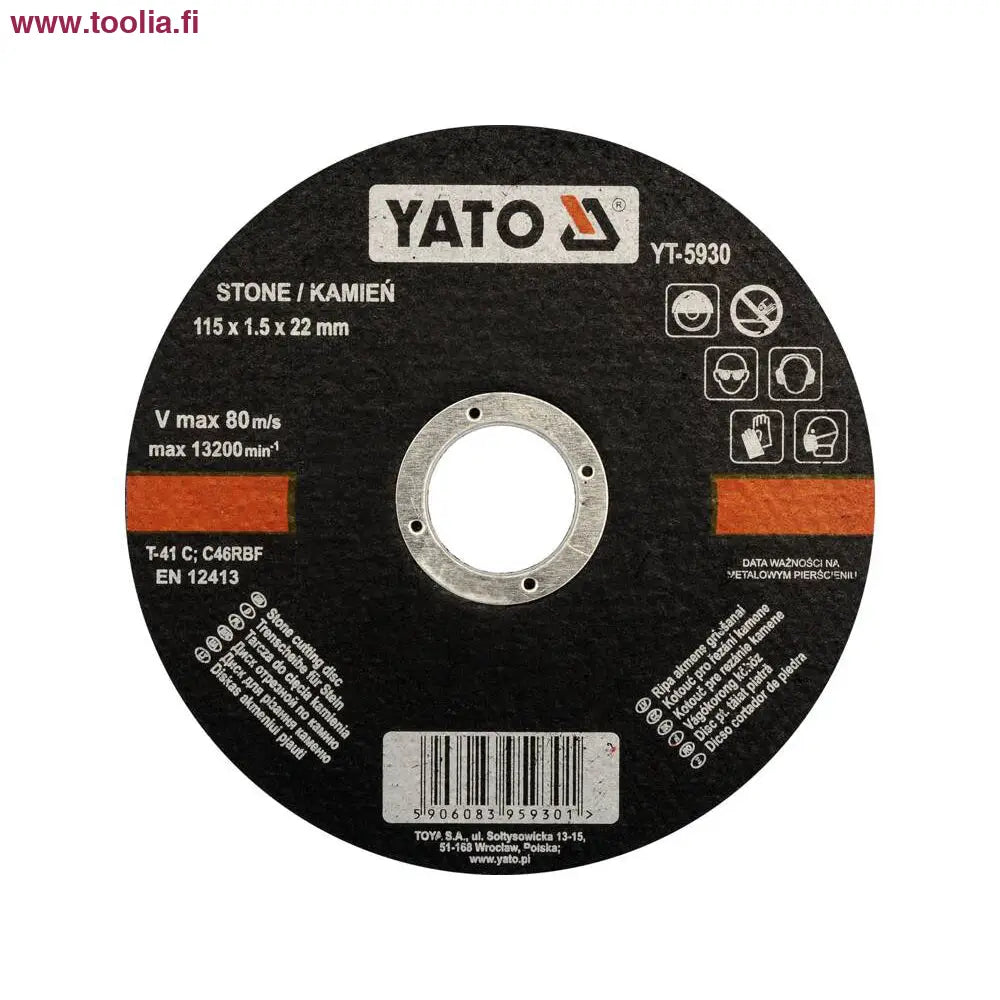 Yato Katkaisulaikka kivelle 115 x 1.5 mm 5 kpl / pkt