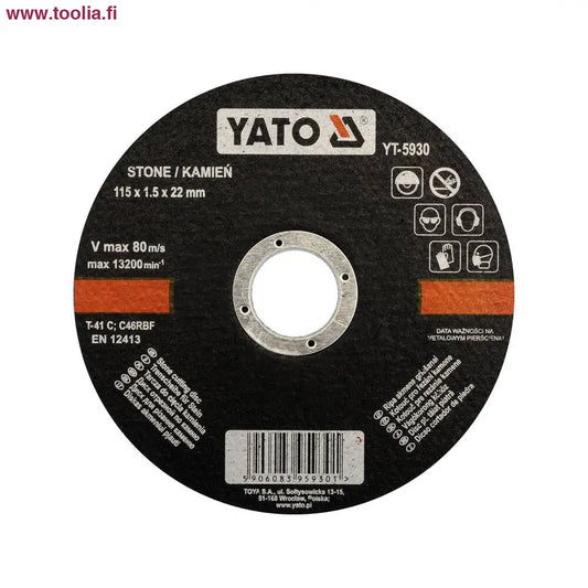 Yato Katkaisulaikka kivelle 115 x 1.5 mm 5 kpl / pkt