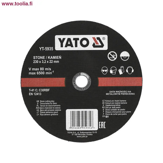 Yato Katkaisulaikka kivelle 230 x 3.2 mm 5 kpl / pkt
