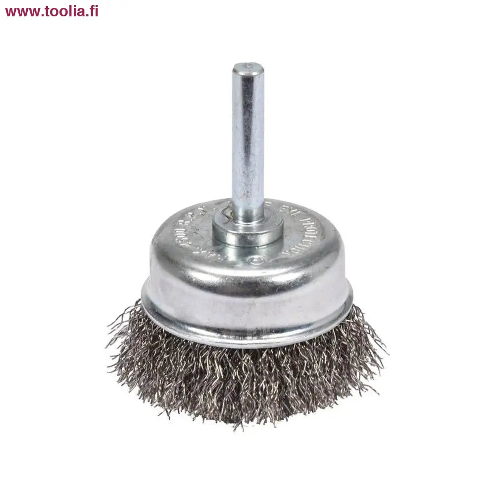 Yato Kuppiharja M6 50 mm RST|Yato Kuppiteräsharja alhaalta|Yato Kuppiteräsharja yläpuolelta|Yato Kuppiteräsharja paketissa