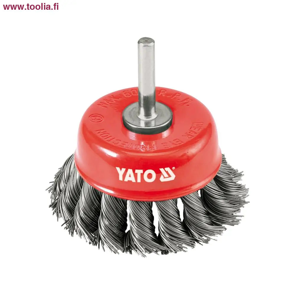 Yato Kuppiharja M6 75 mm RST punottu|Yato Kuppiharja M6 75 mm RST punottu sivulta|Yato Kuppiharja M6 75 mm RST punottu myyntipakkaus