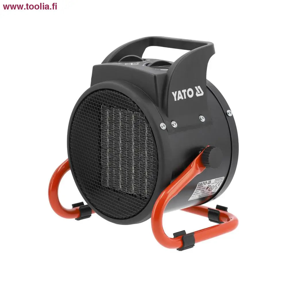 Yato Lämpöpuhallin 2KW PTC|Yato Lämpöpuhallin takaa|Yato Lämpöpuhallin edestä|Yato Lämpöpuhallin päältä