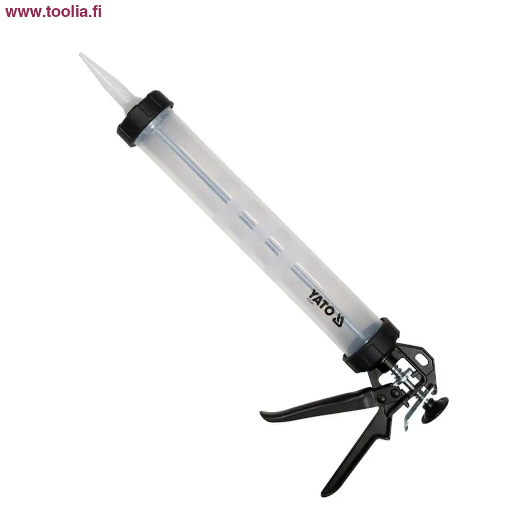 Yato Massapistooli 600 ml|Yato Massapistooli 600 ml edestä|Yato Massapistooli 600 ml ja suutin