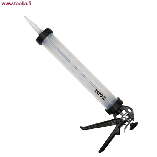 Yato Massapistooli 600 ml|Yato Massapistooli 600 ml edestä|Yato Massapistooli 600 ml ja suutin