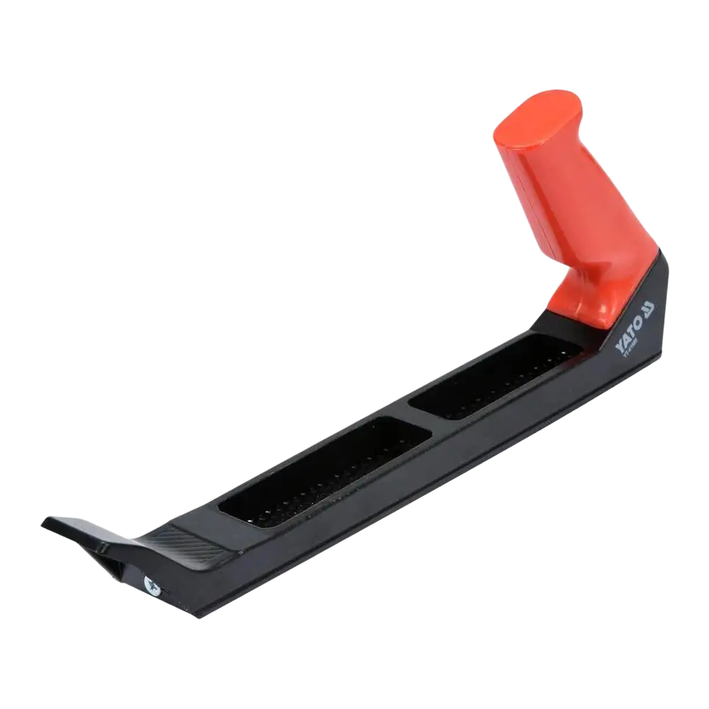 Yato raspihöylä 250 mm musta-oranssi kädessä pidettävä työkalu ergonomisella kahvalla pehmeiden materiaalien työstöön