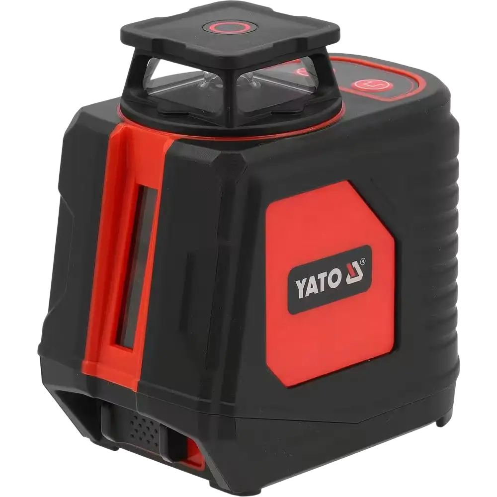 Yato ristilinjalaser 360° vihreä heilurin lukituskytkin ja rugged kulmikas muotoilu heijastaa vihreän lasersäteen
