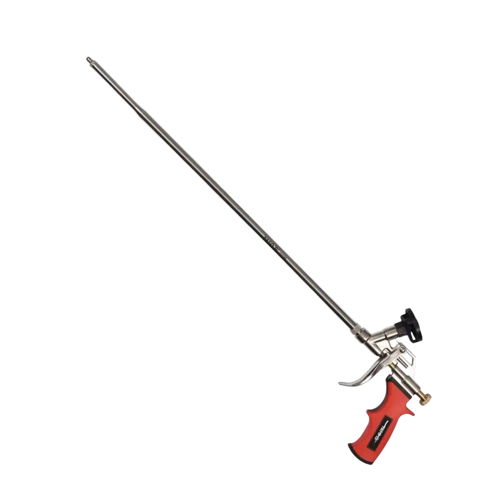 Yato uretaanipistooli 500 mm pitkä metallinen suutinputki ja ergonominen kahva vaahdon virtausta varten